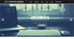 Desktop Screenshot of lejardindeschimeres.fr